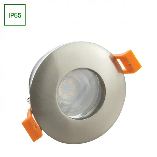 Produktbild LED Einbaustrahler GU10 Spot Badezimmer Downlight IP65 max.10W rund silber