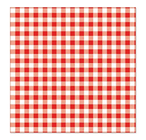 PAPSTAR Papierserviette 30 Servietten, 3-lagig 1/4-Falz 33 cm x 33 cm rot