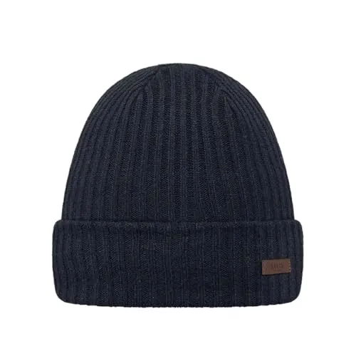 Barts Herren Wilbert Turnup Beanie-Mütze, Navy, Uni