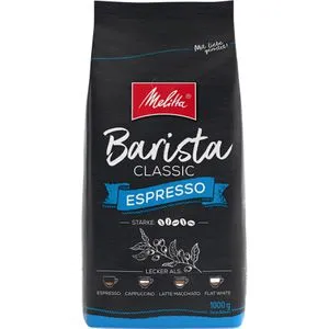 Melitta Kaffee Barista Espresso, ganze Bohnen, 1kg - Kaffeebohnen, kräftiger Espresso aus Arabica- und Robusta-Bohnen mit dunkler Röstung, ideal für espresso-liebende Genießer.