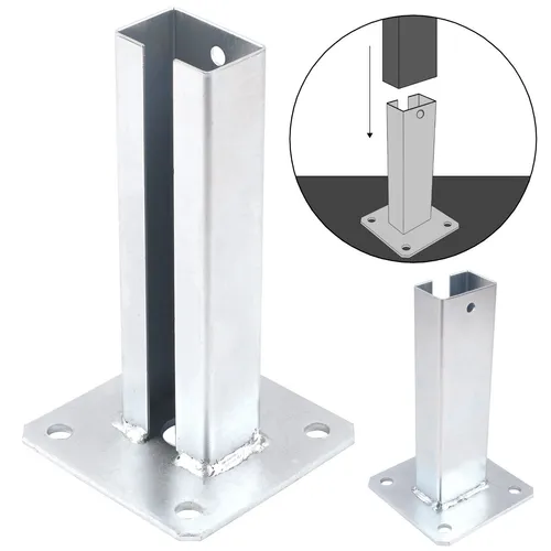 Stützenfuß für 40x60mm profile Pfostenträger Aufschraubhülse Pfostenschuh Profi
