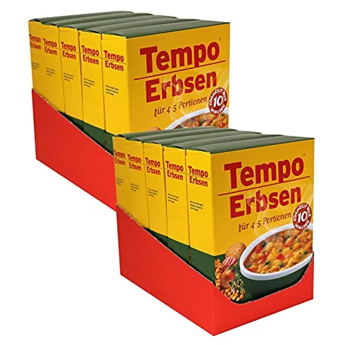 Produktbild 10er Pack Tempo Erbsen 10 x 225 g für 4