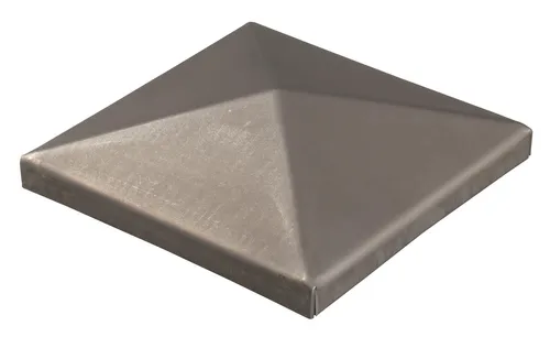 ALBERTS Pfostenkappe Zaunkappe Abdeckung Endkappe Stahl roh 150x150 mm