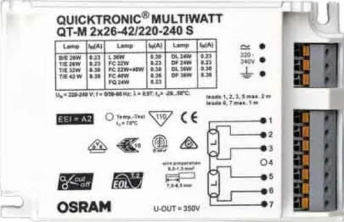 OSRAM Vorschaltgerät QT-M2x26-42 220-240S von Osram GmbH