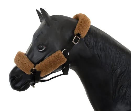 Engel Reitsport Reithalfter SET4 Lammfell Halfter Schoner - Genick, Nasen und Backenschoner, Lammfell