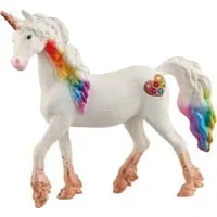 Schleich BAYALA 70726 Mythische Rainbow Love Einhorn Stute - Glitzernde Details und glänzendes Spiralhorn für grenzenloses kreatives Spiel und Fantasie!