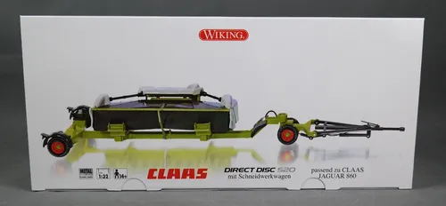 WIKING 077825/0778 25 [1:32] Claas Direct Disc 520 mit Schneidwerkwagen NEUWARE!