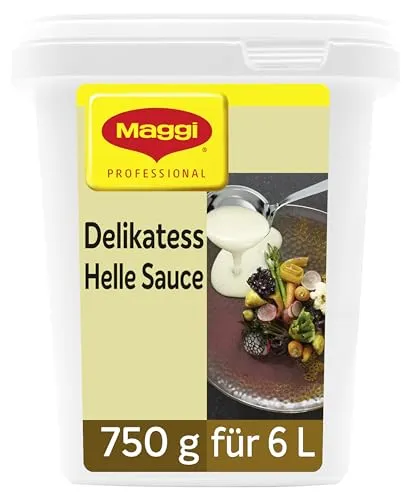 MAGGI Professional Helle Sauce, vegetarisch, Ergiebigkeit 6L, 1er Pack (1 x 750g GastroBox)