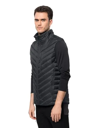 JACK WOLFSKIN PASSAMANI DOWN VEST M - Herren Daunenweste XL - Funktionsjacken: Hochwertige Daunenweste mit winddichtem, wasserabweisendem Material und dauerhaft imprägnierten HYPERDRY-Daunen für optimale Wärmeleistung, ideal für jedes Wetter.