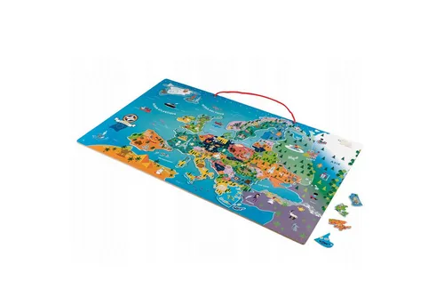 Playtive Puzzle Playtive Puzzle Holz Europakarte Lernspiel 95-Teile (französisch), 95 Puzzleteile, auf französisch