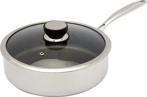 Hensslers Schmorpfanne, silber, Edelstahl Ø: 26 cm