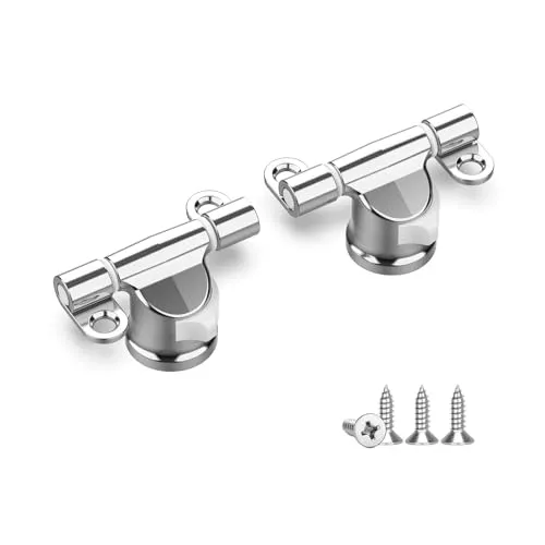 Ibergrif M20523-2er Set Abnehmbare Toilettensitz-Scharniere, Universelle Montage, Silber