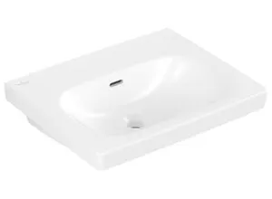 Villeroy & Boch Waschbecken Skyla 5A5157 445x550mm Rechteck mit Überlauf Stone White CeramicPlus 5A5157RW