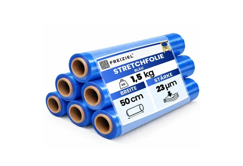 Freiziel Schutzfolie 6 x Stretchfolie 50cm 1,5 kg 23my
