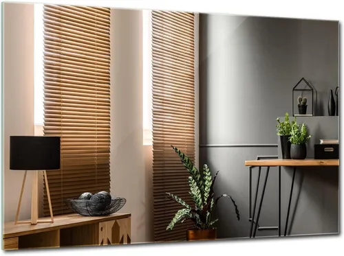 Tulup Wandspiegel Blaugrau 50x50 cm - Eleganter quadratischer Spiegel, ideal für jedes Zimmer. Vergrößert optisch den Raum und reflektiert Licht, sorgt für mehr Helligkeit und frische Atmosphäre.