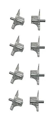 B2Q Bodenträger Regalbodenträger 3mm mit Stahlstift 8 Stück (0250)