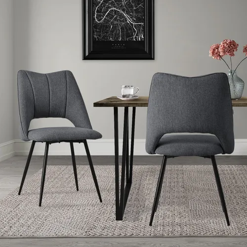 ML-DESIGN Esszimmerstuhl 2er Set, moderne Lounge Stühle mit Rückenlehne - Stühle für Esszimmer, komfortable Polsterung und hohe Belastbarkeit bis 120 kg, ideal für entspanntes Sitzen und stilvolle Einrichtung.