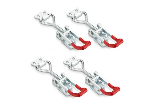 SO-TECH® Kastenriegelschloss Spannverschluss, verstellbarer Schnellspanner, M8 - Haltekraft 600 kg, (4-tlg), M8 (Haltekraft 600 kg, abschließbar) Stahl verzinkt