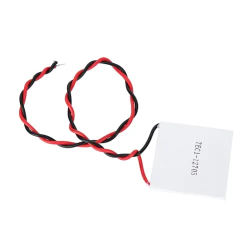 Les-Theresa 1pcs TEC1-12705 Halbleiter-Kühltabletten TEC1-12705 DV12V 5A Kühlkörper Thermoelektrischer Kühler Kühlung Peltier-Plattenmodul 40x40x4mm