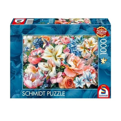 Schmidt Spiele Puzzle Blumen in Pastell 1000 Teile