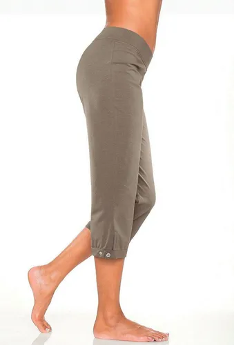 H.I.S Caprihose mit verstellbarem Saum in grün von HIS