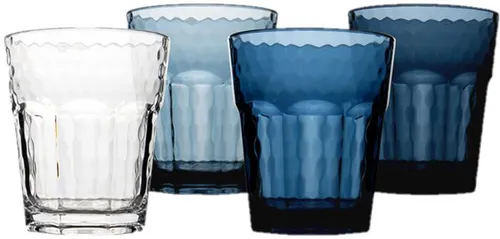 Bo-Camp Camping Gläser 4er Set Mix&Match - Becher für Camping & Outdoor, aus kratzfestem, BPA-freiem Kunststoff, leicht und spülmaschinenfest. Ideal für Wasser und Wein, perfekt für unterwegs!