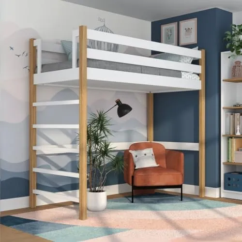 N-wood N01 Hochbett 120x200 cm in weiß von N-wood