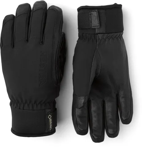 Hestra Skihandschuhe Alpine Short GoreTex - 5 Fing. - Wasserdichter 5-Finger-Skihandschuh mit GORE-TEX-Membran für Atmungsaktivität und Schutz vor Nässe. Strapazierfähiges Ziegenleder und elastisches Softshell bieten optimalen Komfort und Bewegungsfreiheit. Ideal für aktive Wintersportler.