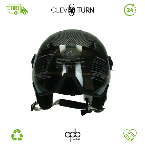 BLACK CREVICE Skihelm Vail I Skihelm mit Visier im Pilotenstyle