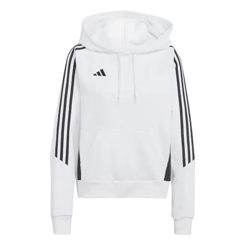 adidas Performance Kapuzensweatshirt TIRO24 SWHOODW weiß M - Sportliches Kapuzensweatshirt aus 70% Baumwolle, ideal für Training und Freizeit, in LOOSE Passform für optimalen Komfort.