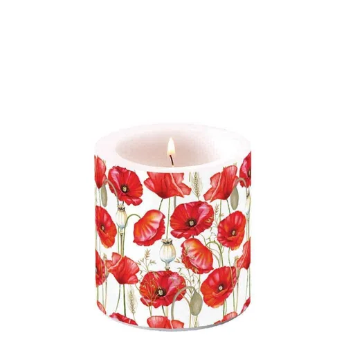 Kerze, Lampionkerze POPPY ALL OVER 9cm by Ambiente | Mohn von Ambiente