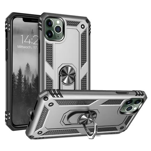 Handy Hülle für Apple iPhone 11 Pro Max Handyhülle Schutz Cover Case Silber