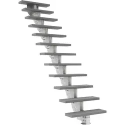 Dolle Außentreppe Gardenstep 80cm breit mit 12 Stufen von DOLLE