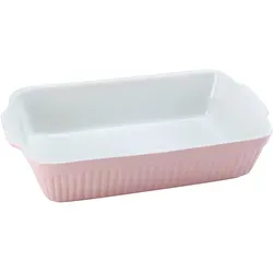 Creatable Auflaufform, Rosa, Keramik, 2,2 L, rechteckig, 20x7.5x33 cm, Kochen, Auflaufformen