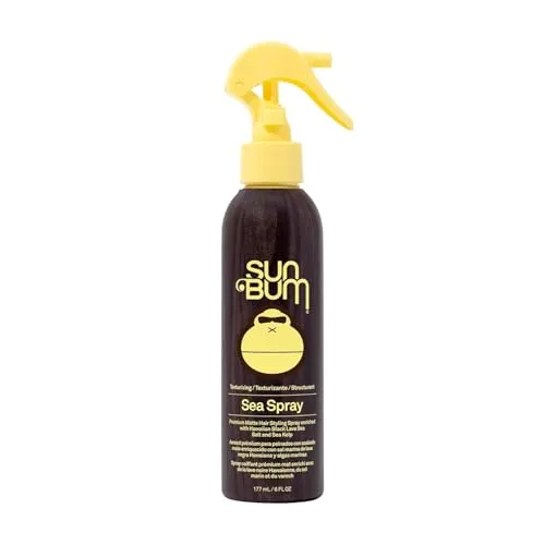 Sun Bum Sea Spray – Sea Salt Spray mit mittlerem Halt für Textur & Volumen – Für alle Haartypen – UV-Schutz – Mattes Finish – 177 ml