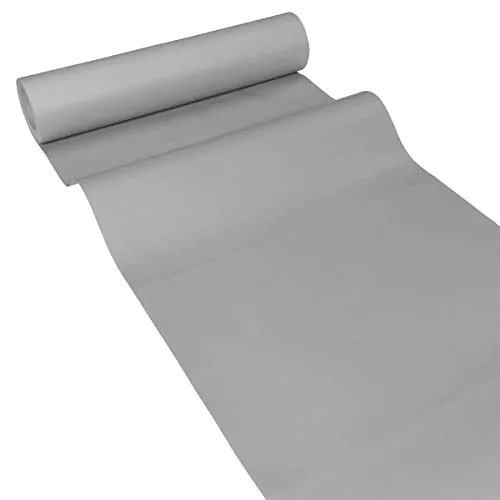 JUNOPAX Papier Tischläufer 50m x 0,40m Stahl-grau
