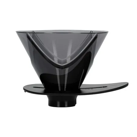 Hario Handfilter V60 Mugen - Größe 02, spülmaschinengeeignet und elegantes schwarzes Design für perfekten Kaffeegenuss