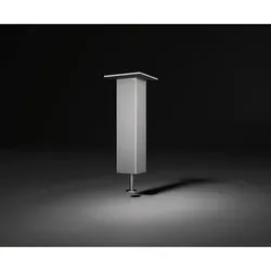 Barkonsole Capri gerade - Edelstahl Effekt, 170 mm - Lampen, robuste Aluminiumkonstruktion mit Edelstahl-Optik, ideal für die stabile Befestigung von Regalen oder Tischen.