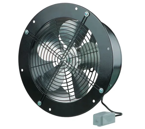 Wandlüfter Ø262mm rund - Effizienter Wandventilator für optimale Luftzirkulation, ideal für Wohnräume und Büros.