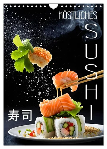 Renate Utz | Köstliches Sushi Wandkalender 2026 - Kalender mit 14 appetitanregenden Bildern delikater Sushi-Meisterwerke, ideal für Sushi-Liebhaber und als stilvolles Geschenk.