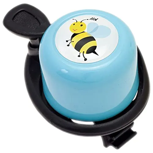 Liix Scooter Bell neu 2021 Bee Careful Biene Sportliche Fahrradklingel mit lackiertem und wetterbeständigem Metall Ping Klang für Kinder und Erwachsene mit Flexibler Montage