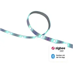 Tint LED-Strip 300 cm - Farbwechsler mit ZigBee-Technologie - Weihnachtsbäume, beleuchten Sie Ihr Zuhause mit diesem flexiblen LED-Strip, der per Smartphone steuerbar ist und sich beliebig kürzen lässt.