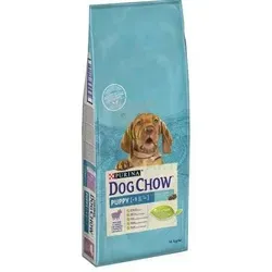 Purina Dog Chow Welpen mit Lamm 14kg - Hochwertiges Trockenfutter für gesunde Welpen - Hundefutter mit Lamm, ideal für das Wachstum und die Entwicklung von Welpen, reich an Nährstoffen für starke Knochen und ein gesundes Immunsystem.