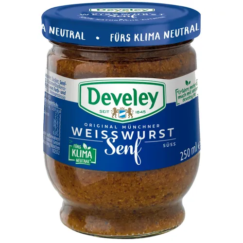 Develey Original Münchner Weißwurstsenf 1x250ml Glas