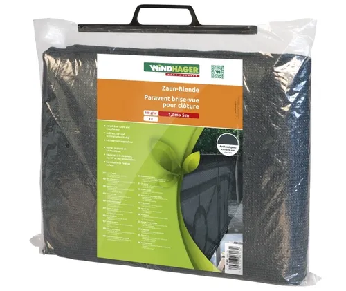 Windhager Zaunblende Screenex Classic 5 x 1,5 m Anthrazitgrau