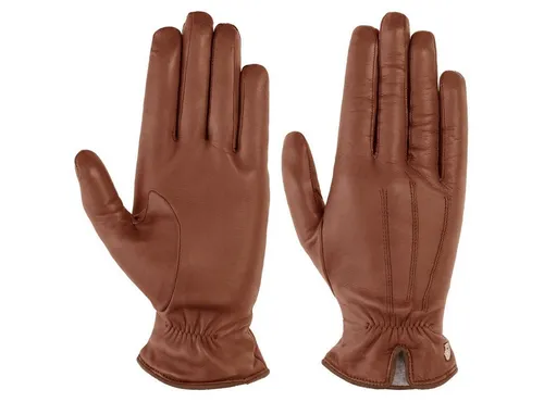 Roeckl Damen Klassiker-Gerafft Handschuhe, Braun, 7 - Elegante Nappalederhandschuhe mit 100% Wolle Futter, ideal für kalte Tage. Klassisches Design vereint Stil und Komfort für anspruchsvolle Frauen.