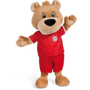 NICI Kuscheltier FC BAYERN MÜNCHEN Bär Berni 35 cm - Stofftier aus weichem Plüsch, ideal zum Kuscheln und Spielen, perfektes Geschenk für Fußballfans jeden Alters.