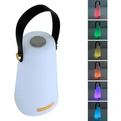 @tec LED Laterne für Außen und Innen dimmbar mit Fernbedienung kabellose tragbare Tischleuchte Farbwechsel dekorative Beleuchtung