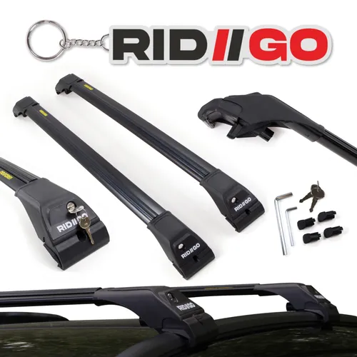 RIDIGO AERO Alu Dachträger für Volkswagen Touran 5T ab 2015 schwarz
