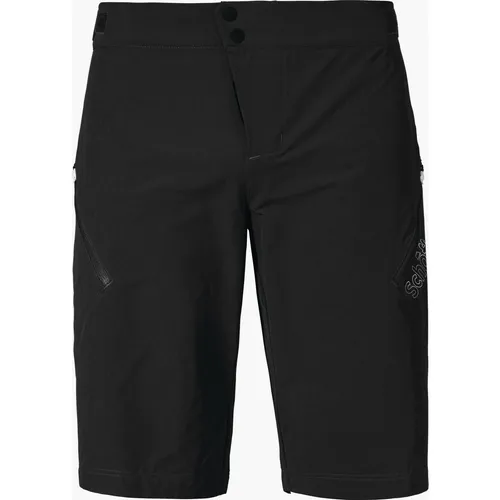 Schöffel Shorts Style Puula - Radhose Gr 58 schwarz - Robuste kurze Radhosen in Schwarz, Größe 58, mit Stretch für optimale Bewegungsfreiheit - ideal für Mountainbike-Abenteuer!